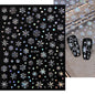 1sheet 3D White Snowflakes Nail Stickers for Christmas Winter Snow Flower Self-adhesive Nail Art Decals DIY Manicure Decorations