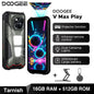 World Premiere DOOGEE V Max Play 5G Projector Rugged Phone 20500mAh Dual Camping Lights Dimensity 7300 16GB+512GB NFC Smartphone