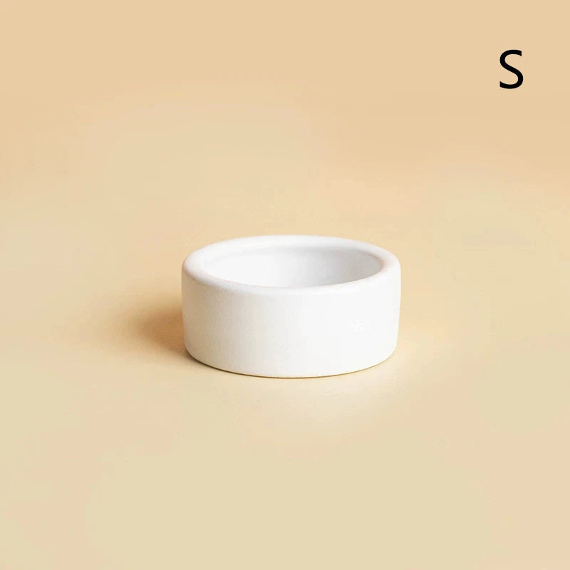 Reptile Food Ceramic Bowl Anti-Escape Ceramic Feeder Dish Reptile Water Bowl Ceramic Feed Bowl For Hermit Crab Gecko Chameleon
