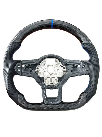 Carbon Fiber Steering Wheel Leather For Volkswagen Golf 7 7.5 GTI GTD GTE R 2013-2020 Polo GTI Tiguan Passat DSG