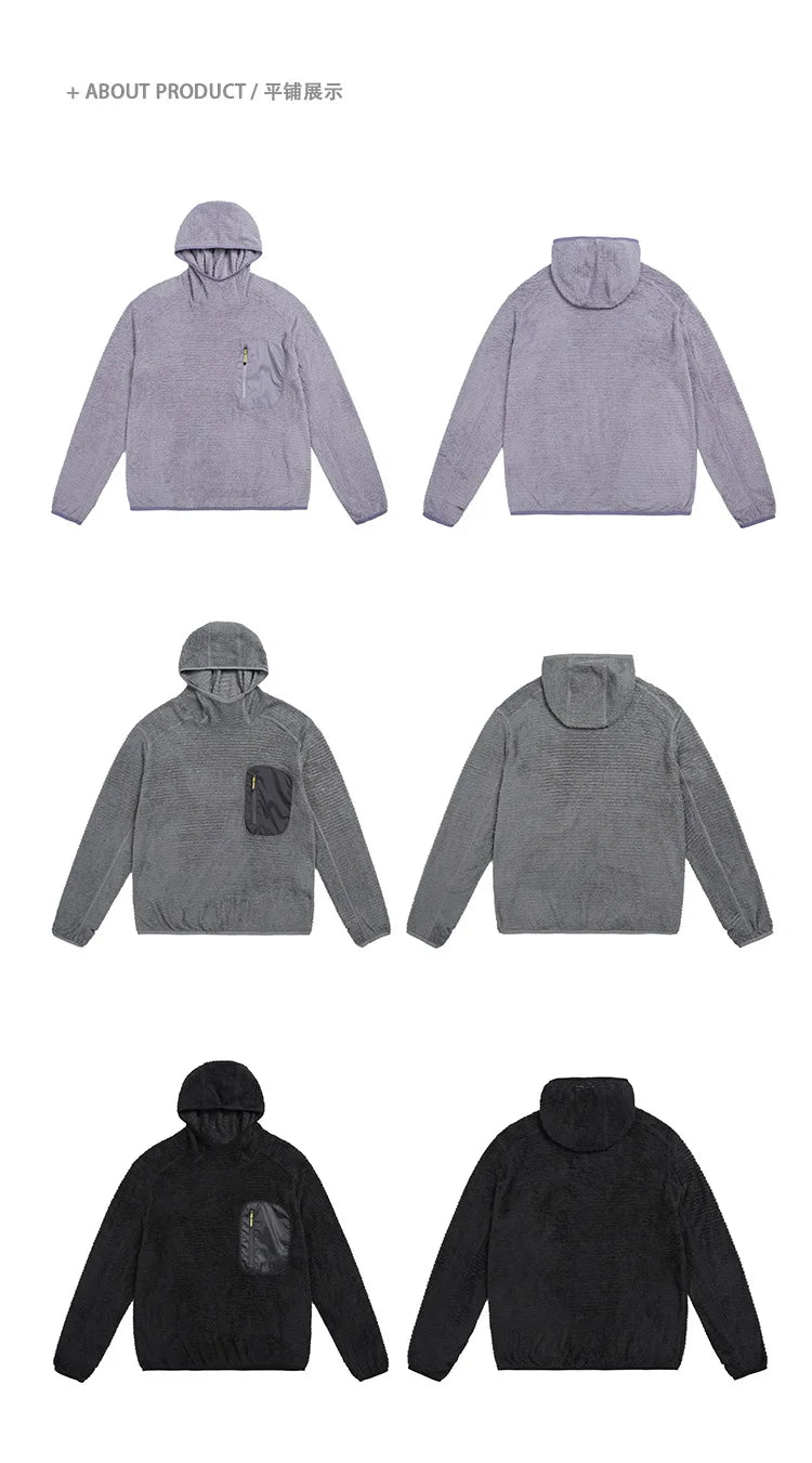 Thermolite® All Season 190g Ultra-light Breathable Thermal Hoodie, Urban Outdoor Techwear Mid-layer with Thumbholes & Zip Pocket