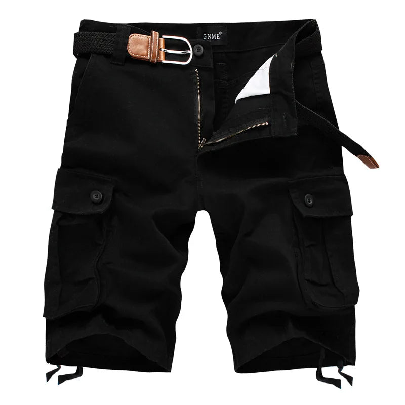 2026 Summer Men Shorts Fashion Plaid Beach Shorts Mens Casual Shorts Military Short Pants Male Bermuda Cargo Overalls No belt