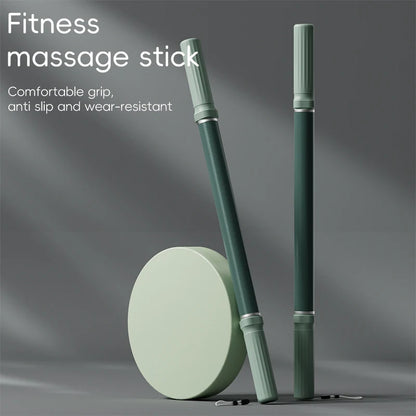 Massage Rod – Compact Deep Tissue Massage Roller Stick – Myofascial Release Tool for Legs, Back, Neck, Arms & Shoulders – Muscle