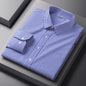 Men Formal Shirt Long Sleeve Office Solid Color Fashion Business Pocket Social Office Blue White Shirts Men's Clothing S-5XL