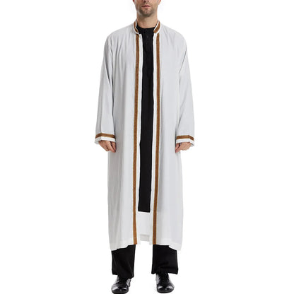 Dubai Saudi Muslim Men Open Abaya Kimono Dresses Turkey Eid Ramadan Islamic Kaftan Arabic Long Robe Caftan Jubba Thobe Clothing