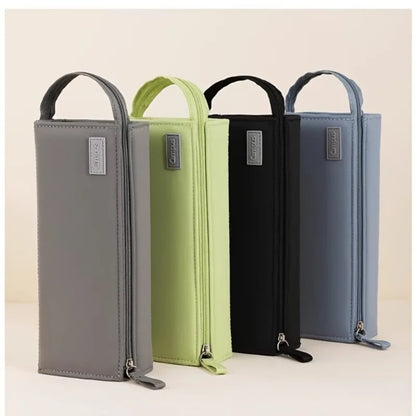Mega Pencil Case! 20+ Slots & Mesh Pockets. Rigid Non-Bend + 90° Zipper. All-in-One for School/Travel