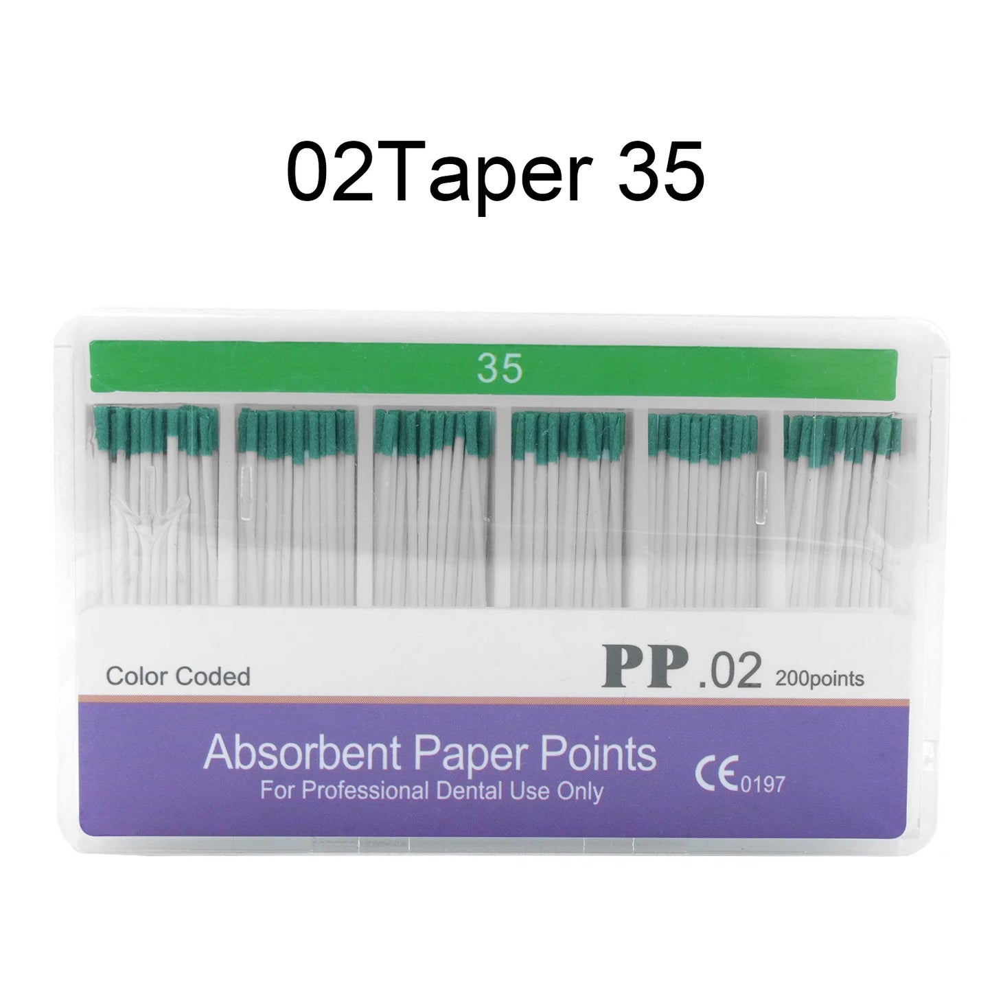 WELLCK 1 Box Dental Absorbent Paper Points Sterile Mixed Sizes 02 04 06 Taper 15-40# For Dentist Use Dentistry Materials