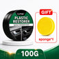 Car Plastic Restorer Leather Plastic Interior Panel Renewal Wax Coating Cream Repair Gloss Auto Rubber Tire Surface Polish Care