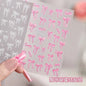 2Sheets French Gradient Line Nail Art Stickers 3D Self-Adhesive White+Black Slider Design Stencil Manicure Guides DIY Nail Decor