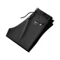 Men Casual Pants Loose Straight Drawstring Elastic Waist Business Pants Solid Color Breathable 2 Side Pockets Sports Trousers