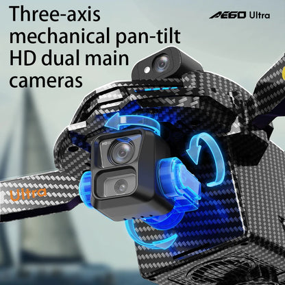 New AE60 GPS Drone 8K Professional HD Camera Brushless 3-Axis Gimbal Obstacle Avoidance Touch Screen Airdrop FPV Security Drones