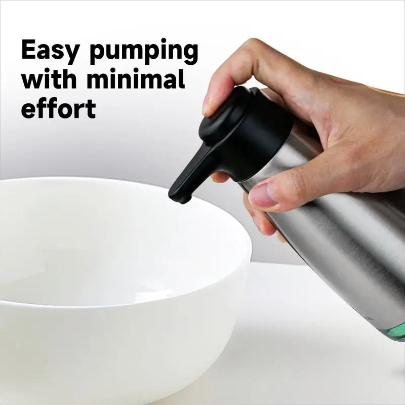 AIKE Stainless Steel Manual Soap Dispenser Pumps Liquid Soap Dispenser For Kitchen Dish Cleaning 450ML Hand Soap Dispenser