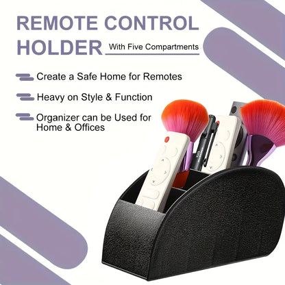 1PC 5-Grid Remote Control Organizer Box Desktop Storage Tray for TV Box Remote Glasses Pen Home Office