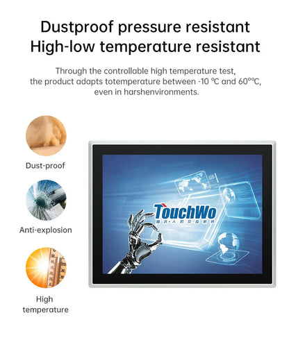 8~21.5 inch Aio Touch Industrial Screen IP65 Touch Screen integrated pc,Aio Industrial Embedded Panel PC TouchScreen Monitor