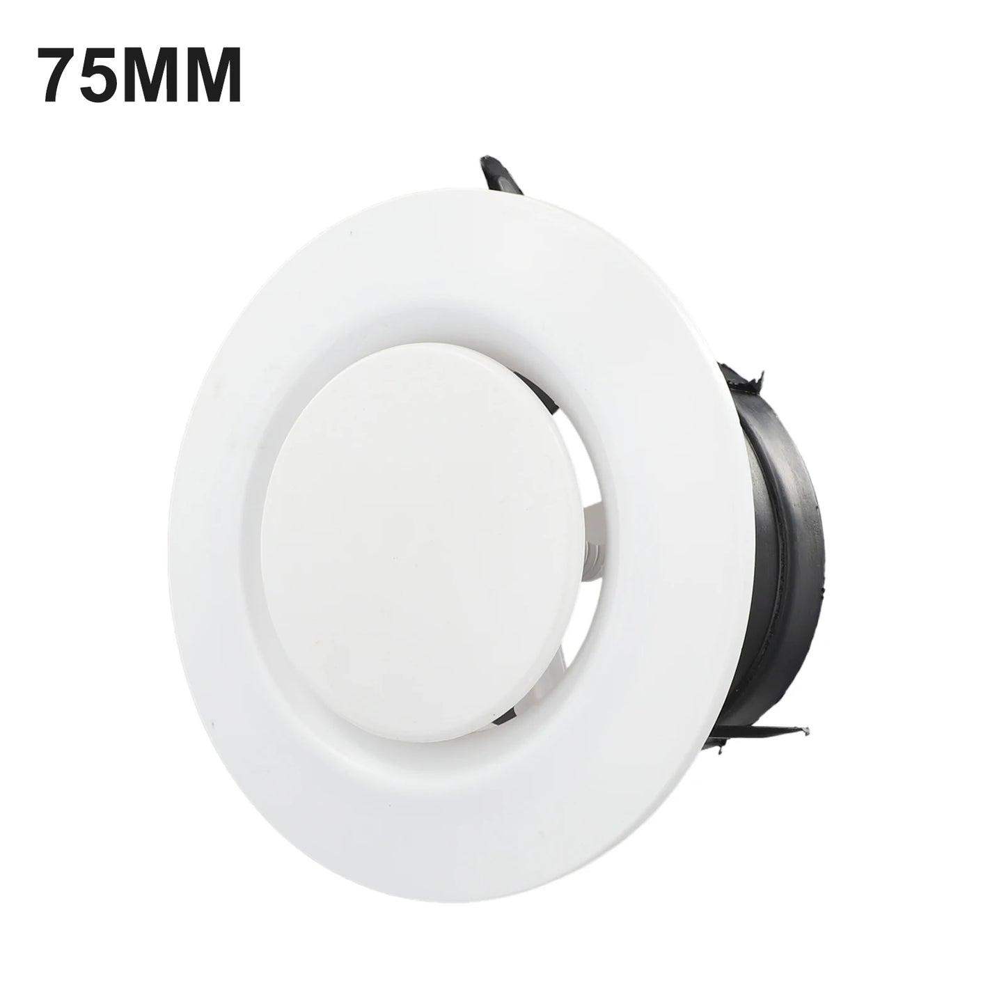 Exhaust Hood ABS Air Vent Extract Valve Grille Round Diffuser Ducting Ventilation Cover Air Volume Cooling Vent 75mm 100mm 125mm