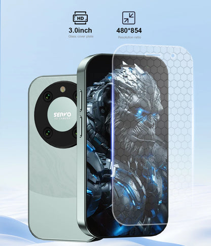 SERVO KING9000 4G LTE Mini Smartphone Android System RAM 2GB ROM 16GB Google Play WhatsAPP Hotspot 2 SIM Pocket Small Cellphones