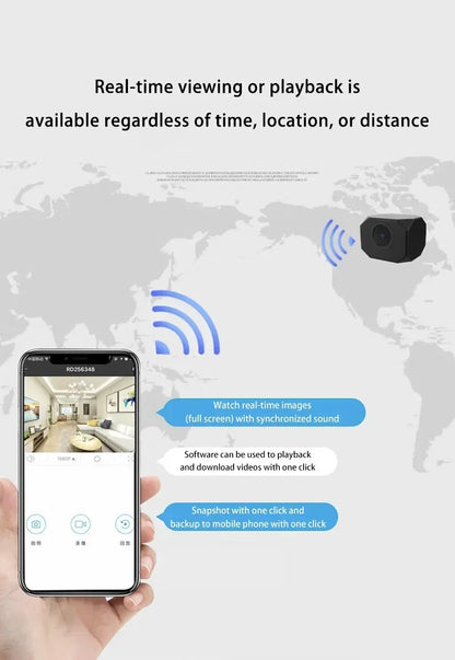 Lenovo 4K HD WiFi Camera AP Hotspot Remote Monitor Small Camcorder Home Security Surveillance Real-time Viewing Smart Camera