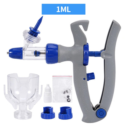 1ml-10ml Veterinary Automatic Continuous Syringe Adjustable Vaccine Injection 10pcs Needle for Livestock Pig Cow Sheep Chicken