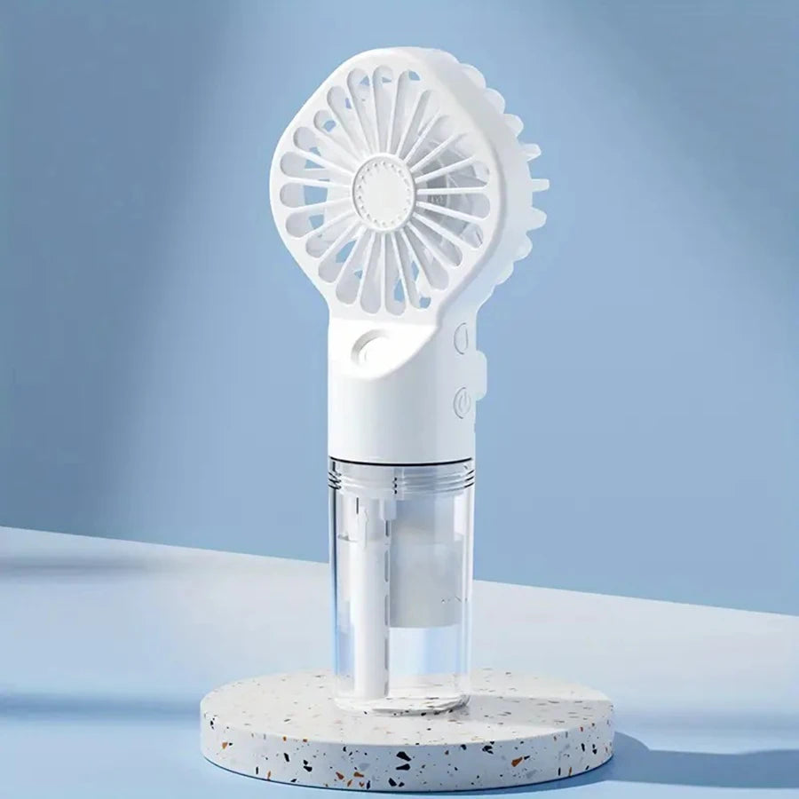 Portable Handheld Spray Fan - USB Charging Mini Humidifier Fan, Suitable for Travel and Outdoor Use as a Handheld Fan