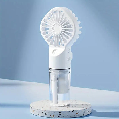 Portable Handheld Spray Fan - USB Charging Mini Humidifier Fan, Suitable for Travel and Outdoor Use as a Handheld Fan