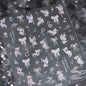 Colorful Bagful Jellyfish Bubbles Swimming Rings Rainbow Stars Ocean Starfish Self Adhesive 5D Nail Art Sticker Manicure Decal