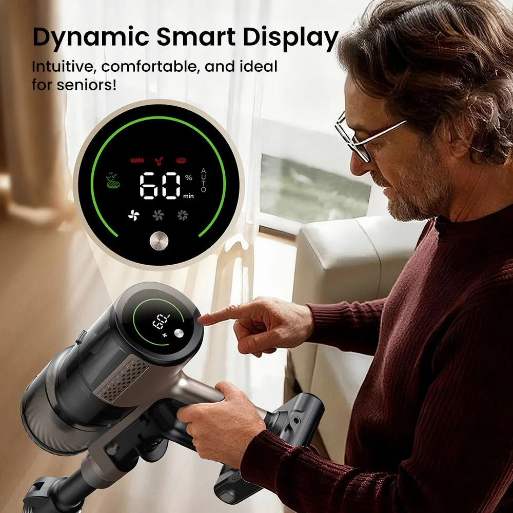 Proscenic P20 OnePass Cordless Vacuum Cleaner, 70000Pa Suction, 70-Min Runtime, 680W Brushless Motor, Wet & Dry Cleaning 3 Sold