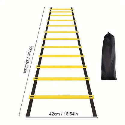 Agility Training Ladder for Kids, Speed Footwork Drill, Soccer Fitness & Coordination Workout Tool