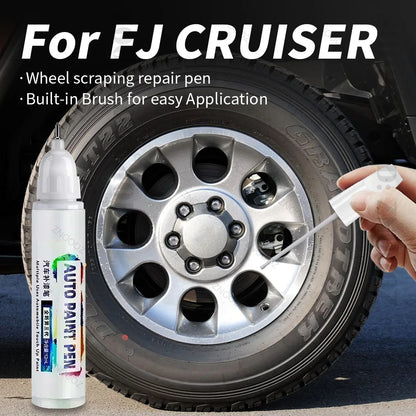 For Toyota FJ Cruiser Touch Up Paint Wheel Repair Kit Quick And Easy Wheel Scratch Repair Rim Paint For Car Wheel Repair Silver