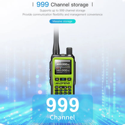 BAOFENG UV-5R Mini Walkie Talkie Full Band Bluetooth Programming Wireless Copy Frequency 999CH AM FM Type-C Long Range Ham Radio