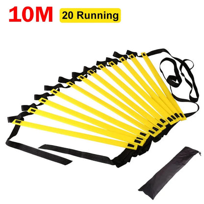 Agility Ladder Nylon Straps Soccer Football Speed Training Ladder Equipment Sports Fitness Running Warm-Up Training Ladder Tool