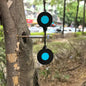 Thickened 3mm indoor and outdoor slingshot shooting practice double-headed round target 360-degree rotating steel shooting targe
