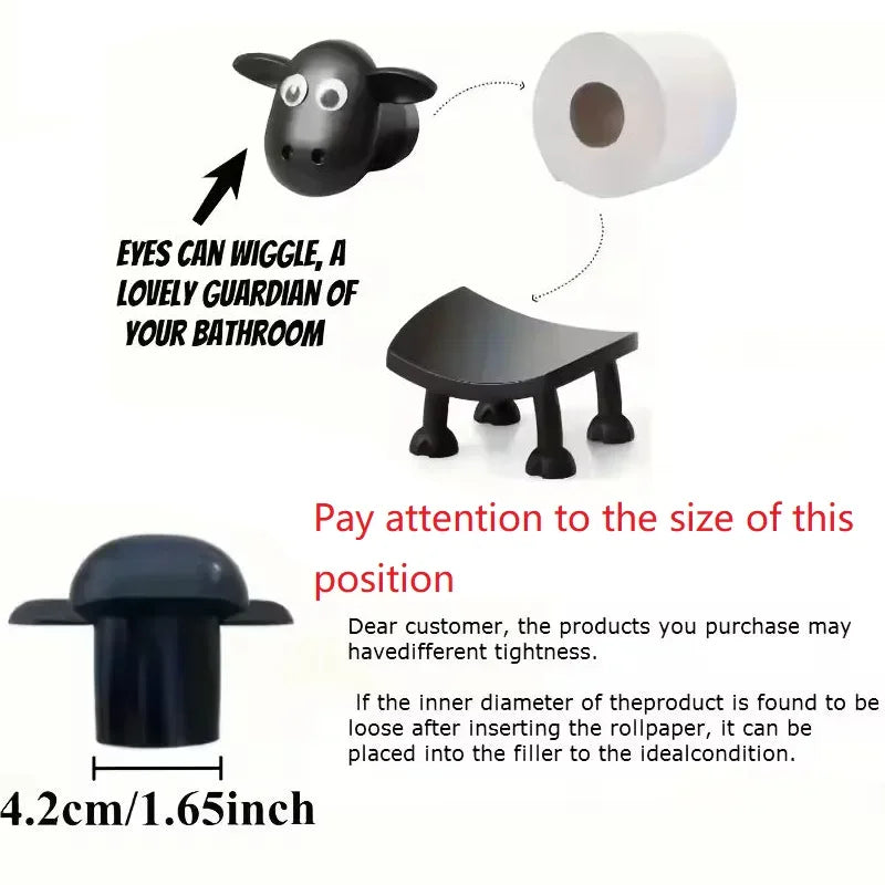 Fun Dog Raccoon Sheep Toilet Paper Holder Home Decor Bathroom Accessory Storage For Toilets Bathrooms Kitchens Living Rooms