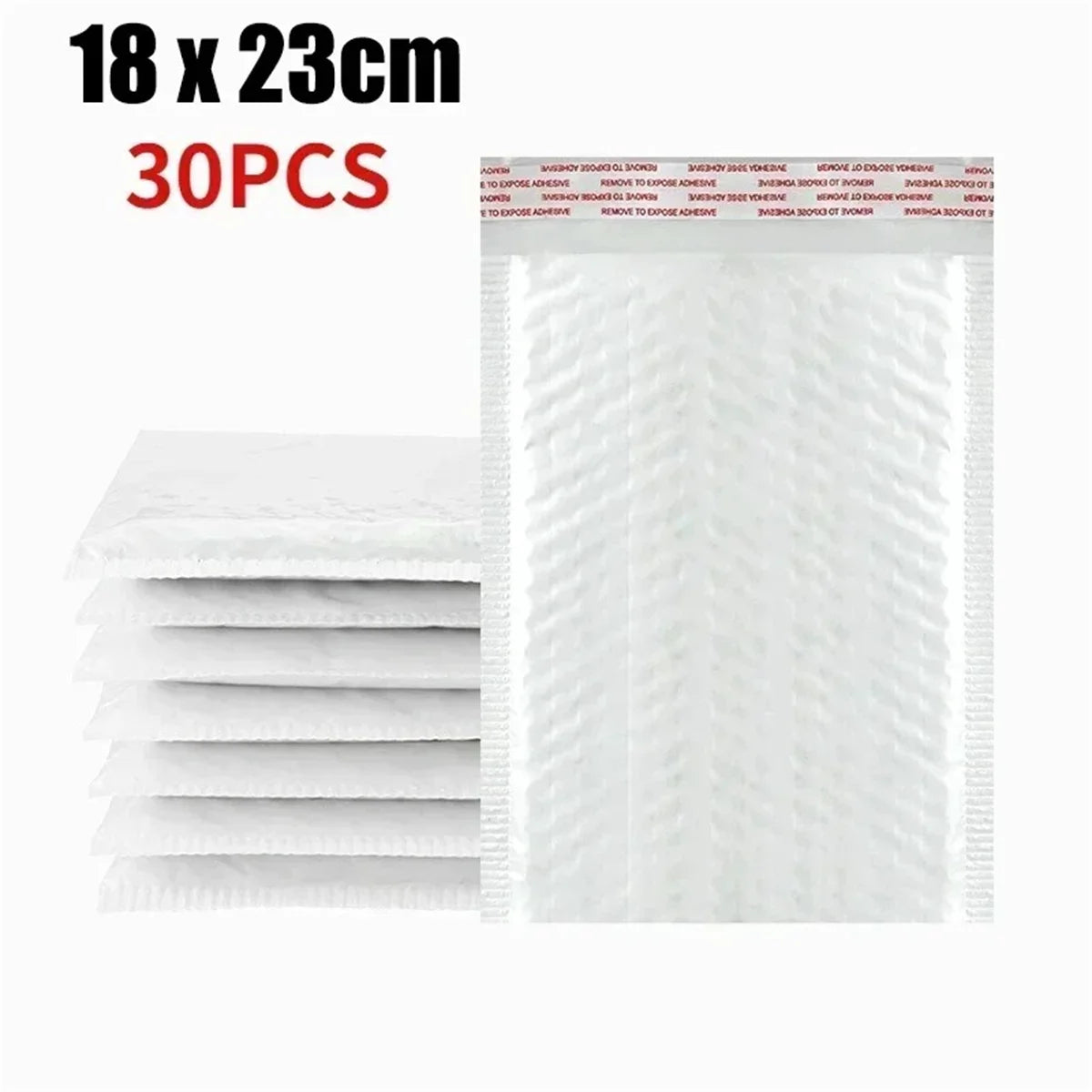 10-50Pcs Bubble Envelopes White Foam Shipping Bags Poly Bubble Mailers Pad Self Seal Packing Bags for Magazine 11cm 15cm 23cm