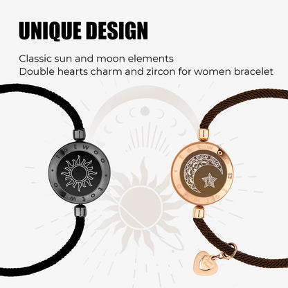 Totwoo Touch Single Bracelet - Long Distance Touch Bracelet Light up and Vibration Relationship Love Baracelet Smart Jewelry