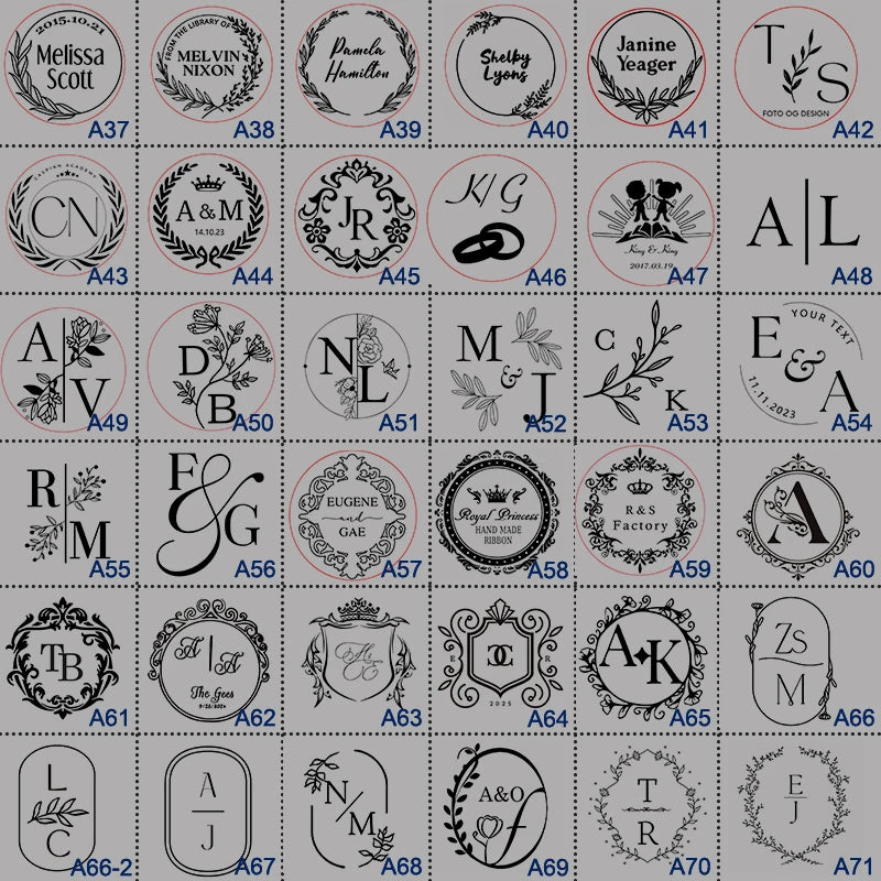 Wedding Embosser Stamp LOGO Custom Personalized Embossing Seal Customization for Letter Head Wedding Envelope Graduation Decora