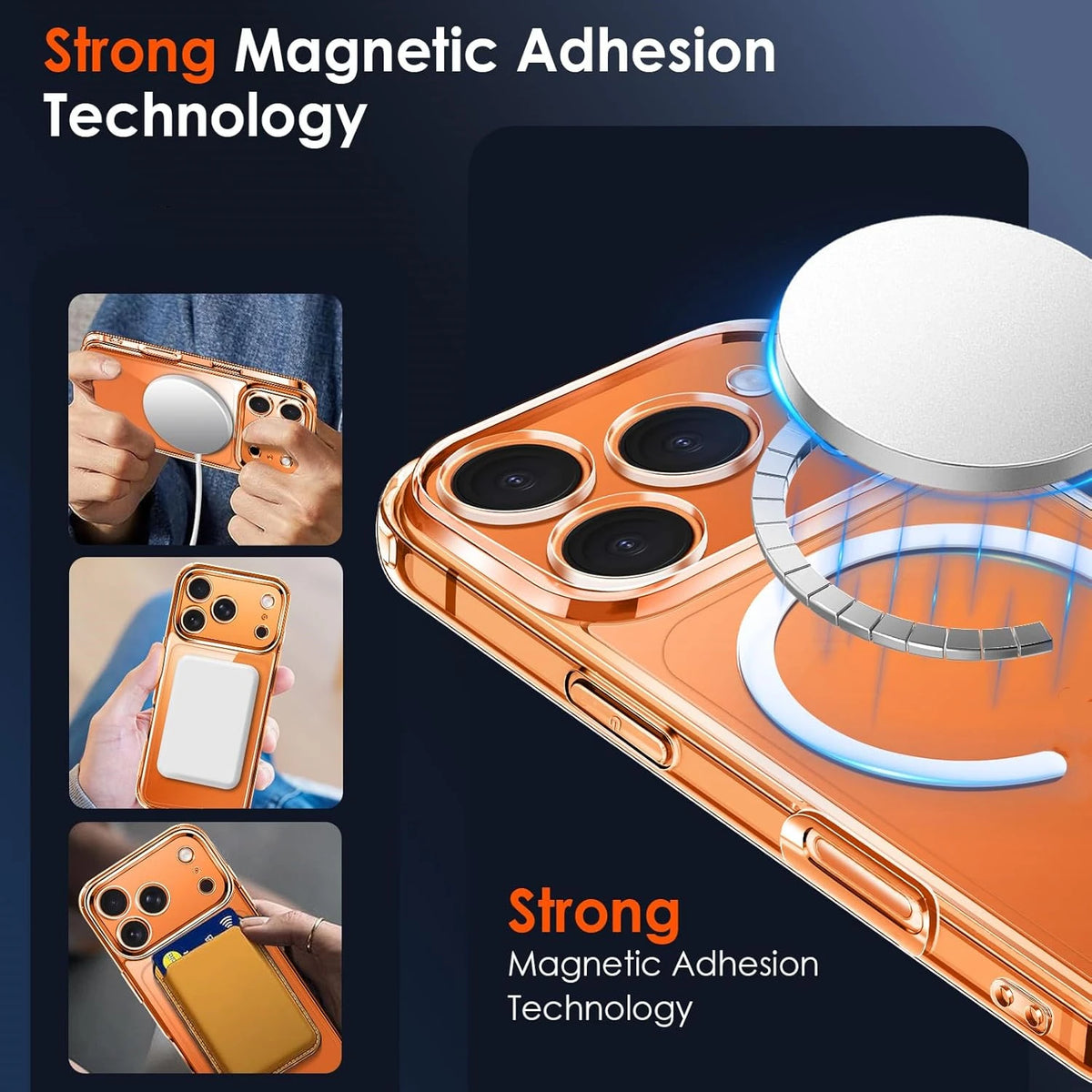 Clear Magnetic Case For iPhone 17 Pro Max Air 16 15 14 Plus 13 12 11 Phone Original Cover For Magsafe Transparent Hard Shell