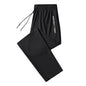 Men's Summer Ice Silk Pants Mesh Quick drying Ankle-banded Breathable Casual Thin Pants Loose Elastic Pants Sports Trousers