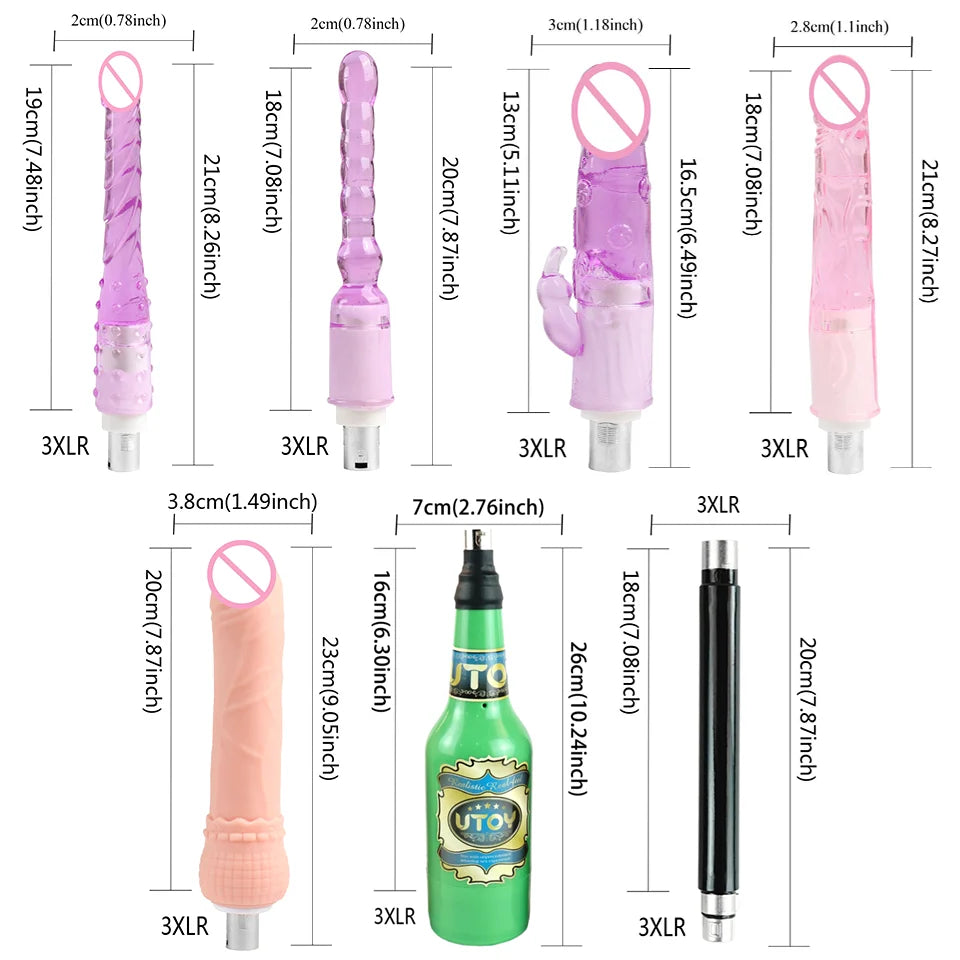 FREDORCH Upgraded Sex Machine for Women with Dildos Automatic Masturbation Machine Pump Gun Love Machine Couple Sex Toys