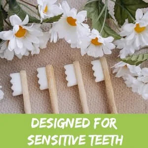 4Pcs  Bamboo Toothbrush Biodegradable20,000 High Bristle Count Toothbrush - Micro-Nano Extra Soft Bristles for Sensitive Teeth