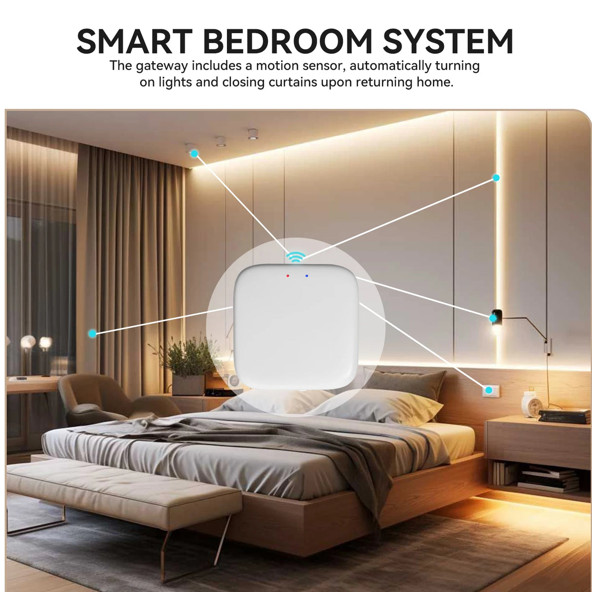 Zigbee Gateway Tuya Devices Bluetooth Wired Smart Hub Smart Life Products Home Control Panel Compatible with Alexa