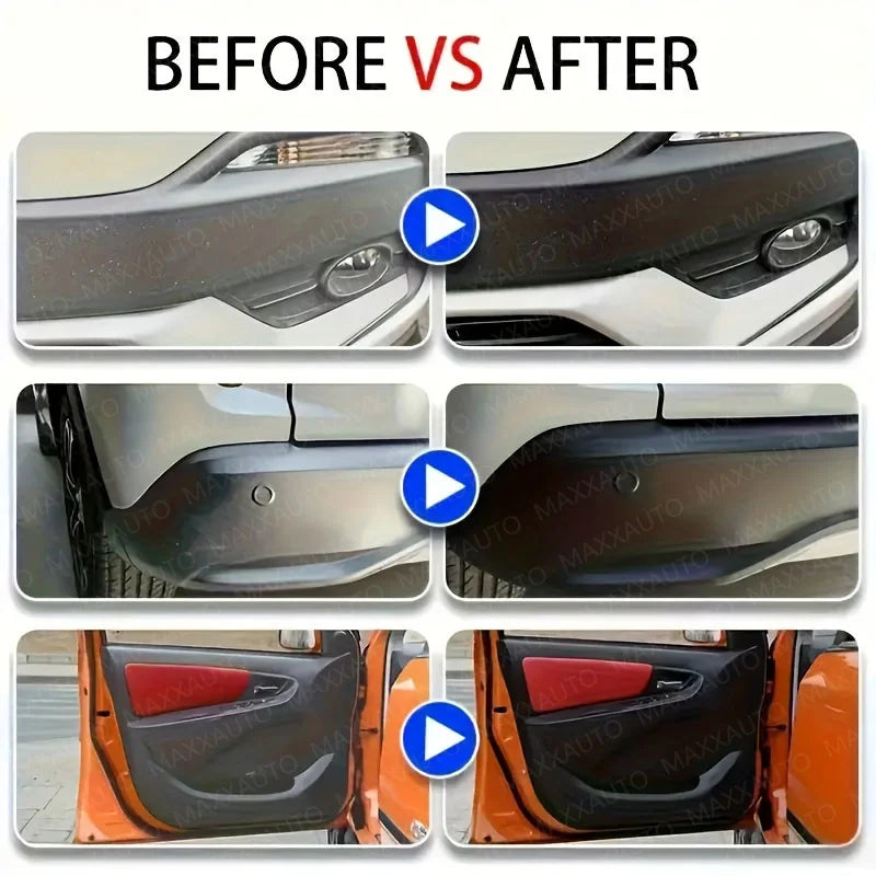 Car Interior & Exterior Scratch Remover Wax - Plastic & Leather Restorer , Tire Protectant & Yellowing Repair - Scratch Remover