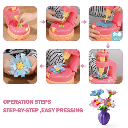 DIY Flower Bouquet Kit Educational Crafts Set for Kids,DIY Flower Arrangement Children's Toy Make Own Gift for Birthday Holiday