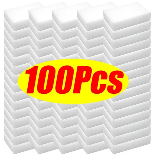 50/100Pcs Melamine Sponge Magic Sponge Eraser Melamine Cleaner for Car 10x7x3cm Auto Detailing Nano Cleaning Sponges Car Wash