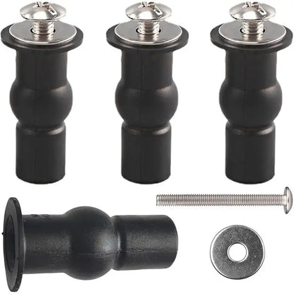 2pcs Expansion Screw Toilet Seat Top Fix Seat Hinge Hole Fixings Well Nut Screw Rubber Back To Wall Toilet Cover Accessories