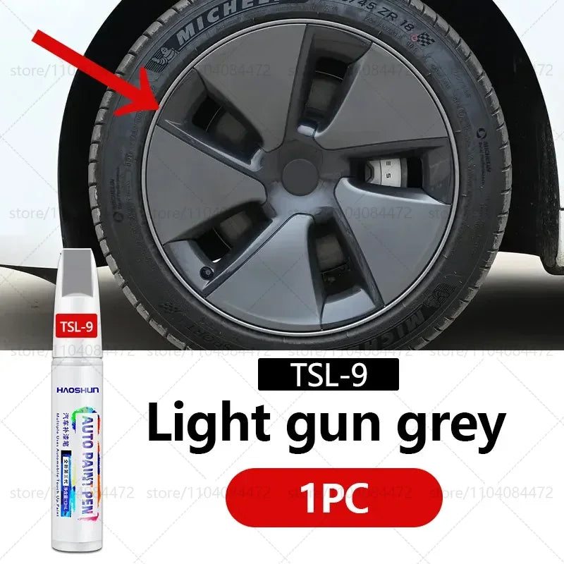 For 2012-2025 Tesla Model 3 Y X S Car Paint repair pen Car touch up pen Black white Tesla wheel paint Repair Agent Paint Repair