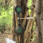 Thickened 3mm indoor and outdoor slingshot shooting practice double-headed round target 360-degree rotating steel shooting targe