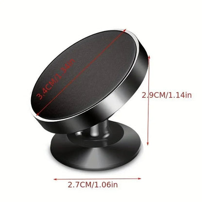 Metal Magnetic Car Phone Holder Magnet Mount Mobile Cell Phone Stand 360° Rotation Universal Cars Holder