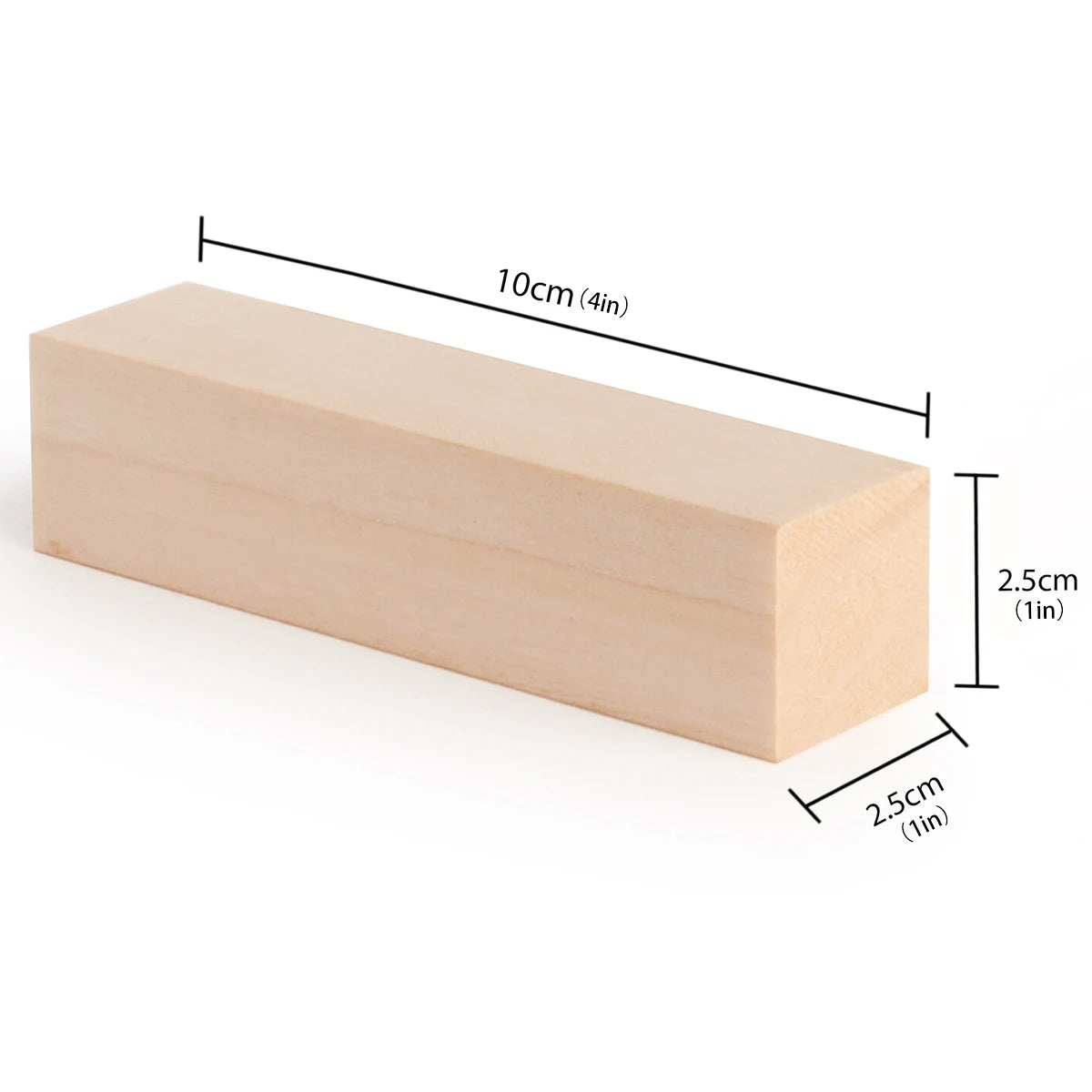 6/10/50Pcs Basswood Carving Block Natural Cork DIY Wood Crafts Portable Carving Art Supplies Suitable for Beginners/Craft Lovers
