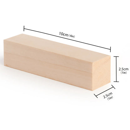 6/10/50Pcs Basswood Carving Block Natural Cork DIY Wood Crafts Portable Carving Art Supplies Suitable for Beginners/Craft Lovers