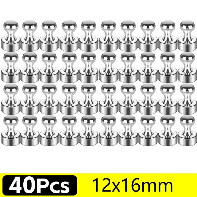 1-50Pcs Super Strong Neodymium Magnet Pushpin for Refrigerator Whiteboard Magnetic Pushpins Sucker Thumbtack Magnets Push Pins